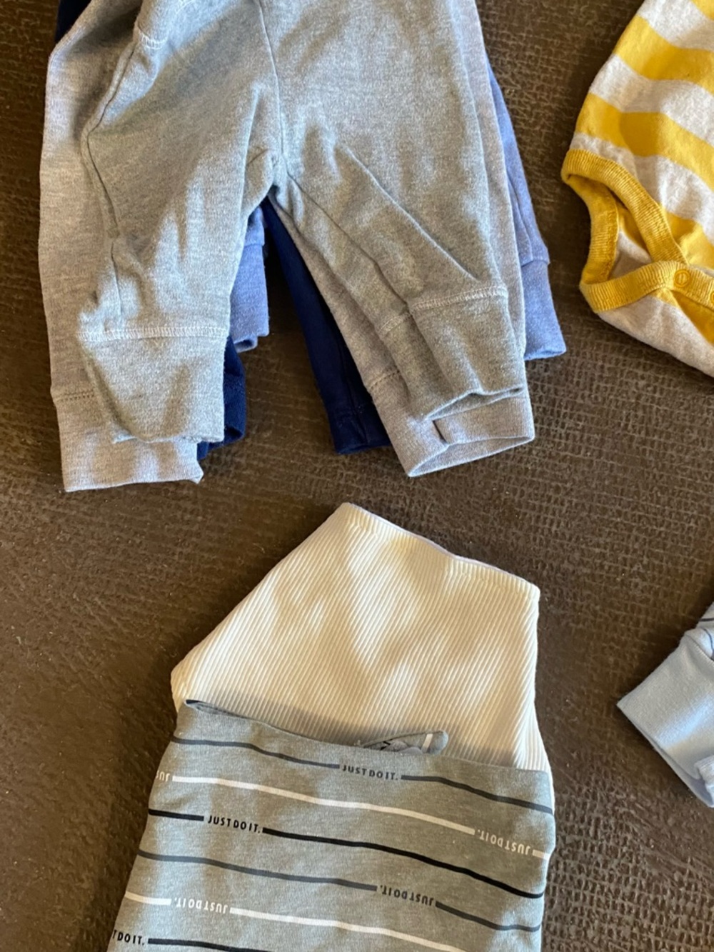 Baby Boy Mixed Clothing Bundle - Neutral Blues, Gray, Yellow - Picture 4 of 7